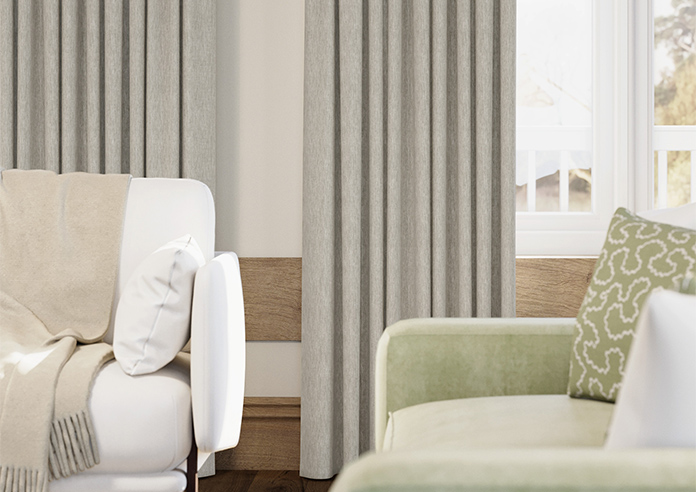 Genoa Faux Silk (Blackout), Sterling Shimmer - Made to Measure Curtains - Image 5